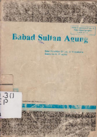 BABAD SULTAN AGUNG