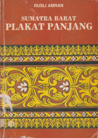 SUMATRA BARAT PLAKAT PANJANG