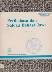 PERIBAHASA DAN SALOKA BAHASA JAWA