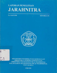 LAPORAN PENELITIAN JARAHNITRA 014 1998/1999