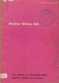 STRUKTUR BAHASA BALI