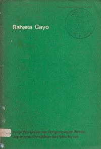 BAHASA GAYO