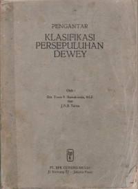 PENGANTAR KLASIFIKASI PERSEPULUHAN DEWEY