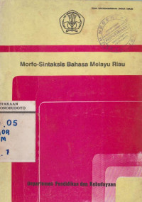 MORFO-SINTAKSIS BAHASA MELAYU RIAU