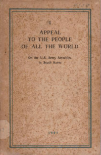 APPEAL TO THE PEOPLE OF ALL THE WORD