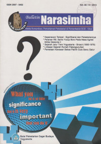 BULLETIN NARASIMHA NOMOR 06/ VI / 2013