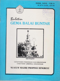 BULETIN GEMA BALAI BUNTAR NOMOR 25 TAHUN 1998