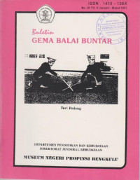 BULETIN GEMA BALAI BUNTAR NOMOR 20 TAHUN 1997