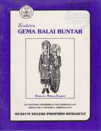 BULETIN GEMA BALAI BUNTAR NOMOR 19 TAHUN 1996