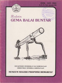 BULETIN GEMA BALAI BUNTAR NOMOR 18 TAHUN 1996