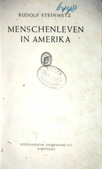 MENSCHENLEVEN IN AMERIKA (6448)