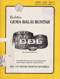 BULETIN GEMA BALAI BUNTAR NOMOR 24 TAHUN 1998