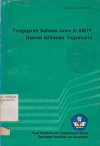 PENGAJARAN BAHASA JAWA DI SMTP DAERAH ISTIMEWA YOGYAKARTA