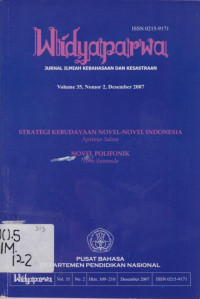 WIDYAPARWA VOLUME 35 NOMOR 2 TAHUN 2007