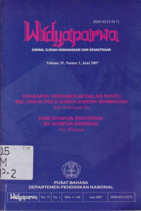 WIDYAPARWA VOLUME 35 NOMOR 1 TAHUN 2007