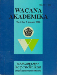 WACANA AKADEMIKA VOLUME II TAHUN 2005
