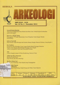 BERKALA ARKEOLOGI VOLUME 32 NOMOR 2 TAHUN 2012