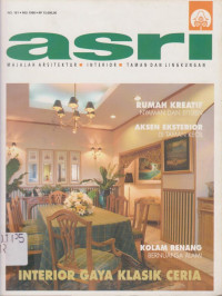 ASRI MAJALAH ARSITEKTUR, INTERIOR, TAMAN DAN LINGKUNGAN NO 181