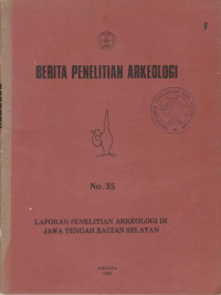 BERITA PENELITIAN ARKEOLOGI NO 35 1986