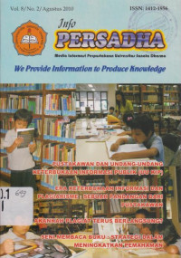 INFO PERSADHA VOL. 8 TAHUN 2010