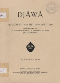 DJAWA TIJDSCHRIFT VAN HET JAVA - INSTITUUT NO 3 1941