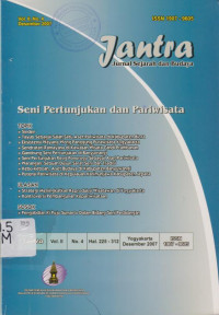 JANTRA JURNAL SEJARAH DAN BUDAYA VOL.II NO.4 DESEMBER 2007