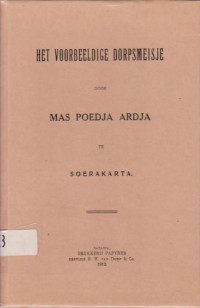 HET VOORBEELDIGE DORPSMEISJE