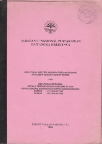JABATAN FUNGSIONAL PUSTAKAWAN DAN ANGKA KREDITNYA