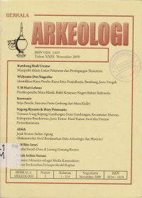 BERKALA ARKEOLOGI TAHUN XXIX NOVEMBER 2009