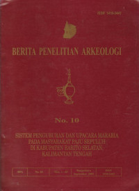 BERITA PENELITIAN ARKEOLOGI NOMOR 10 TAHUN 2002