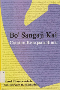 BO' SANGAJI KAI CATATAN KERAJAAN BIMA