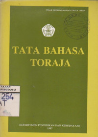 TATA BAHASA TORAJA