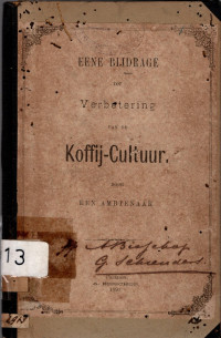 EENE BIJDRAGE TOT VERBETERING VAN DE KOFFIJ-CULTUUR (2913)