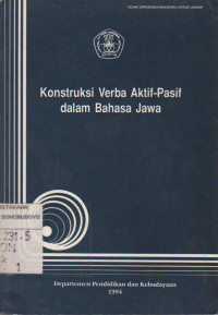 KONSTRUKSI VERBA AKTIF - PASIF DALAM BAHASA JAWA