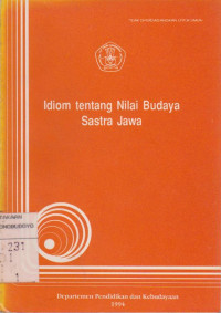 IDIOM TENTANG NILAI BUDAYA SASTRA JAWA