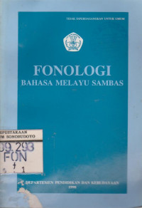 FONOLOGI BAHASA MELAYU SAMBAS