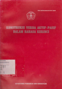 KONTRUKSI VERBA AKTIF-PASIF DALAM BAHASA KERINCI
