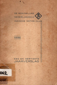 DE KONIKLIJKE NEDERLANDSCH INDISCHE MOTOR CLUB (5002)