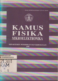 KAMUS FISIKA MIKROELEKTRONIKA