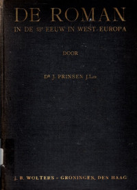 DE ROMAN: IN DE 18e EEUW IN WEST EUROPA (6096)