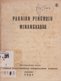 PAKAIAN PENGHULU MINANGKABAU