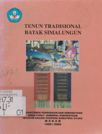 TENUN TRADISIONAL BATAK SIMALUNGUN