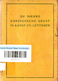 DE NIEUWE EUROPEESCHE GEEST IN KUNST EN LETTEREN (6873)