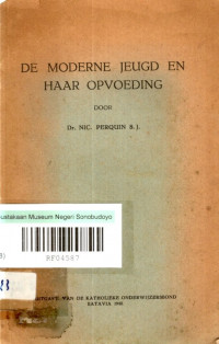 DE MODERNE JEUGD EN HAAR OPVOEDING (6878)