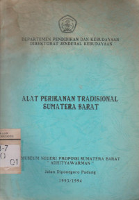 ALAT PERIKANAN TRADISIONAL SUMATERA BARAT