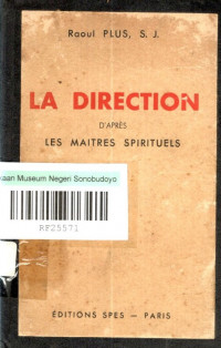 LA DIRECTION : D'APRES LES MAITRES SRIRITUELS (7275)