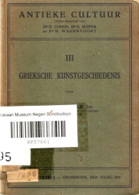 ANTIEKE CULTUUR: GRIEKSCHE KUNSTGESCHIEDENIS (7295)