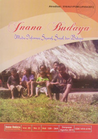 JNANA BUDAYA MEDIA INFORMASI SEJARAH, SOSIAL, DAN BUDAYA VOL.20 NO.2