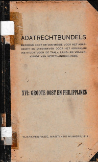 ADATRECHTBUNDELS XVI : GROOTE OOST EN PHILIPPIJNEN (A.1/1919)