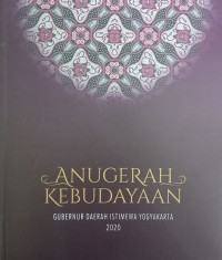 Anugerah Kebudayaan Gubernur Daerah Istimewa Yogyakarta 2020